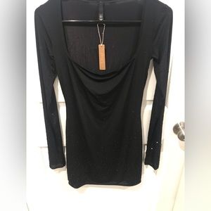 Skims Jelly Sheer Rhinestone Dress